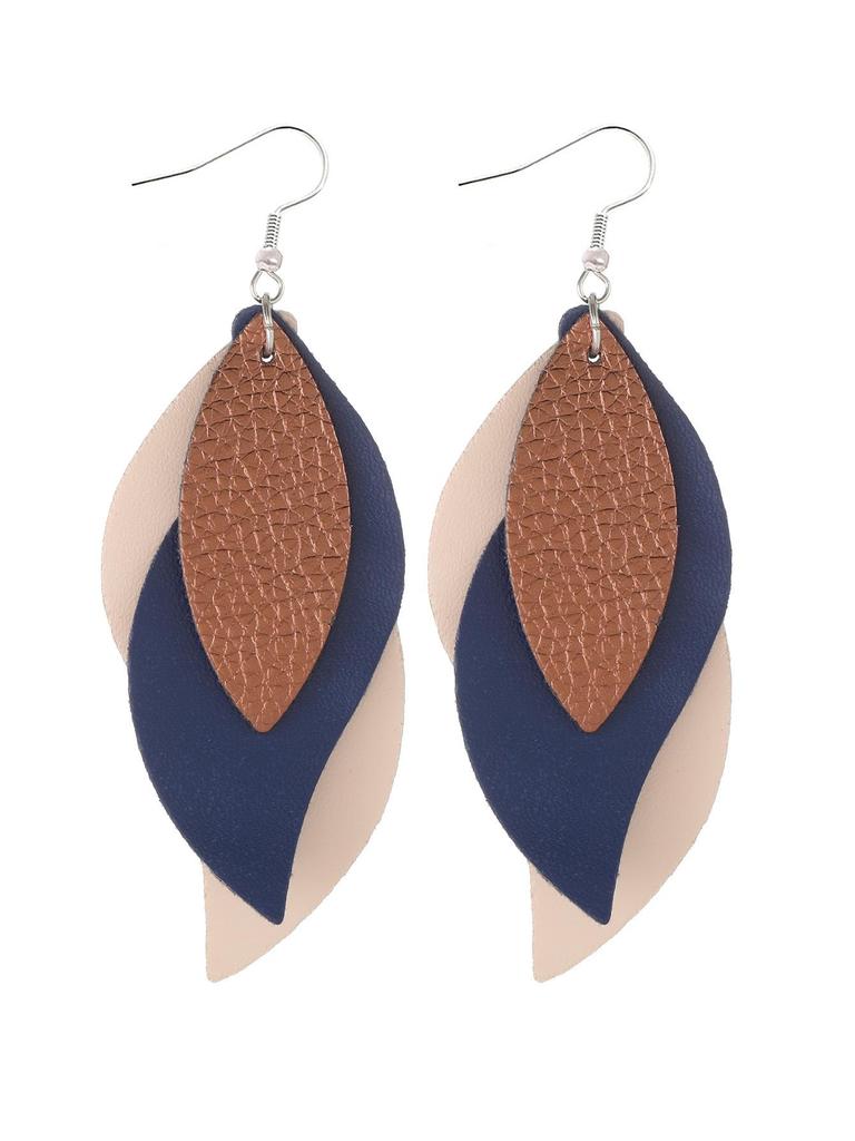 Stylish PU Leather Earrings: Creative Designs & Shapes