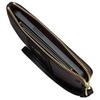 Coach Corner Zip 16 Brand Logo Heart Bolt Print Coated Canvas Wristlet Clutch Small Women Wristlet Black CW857-SVA47