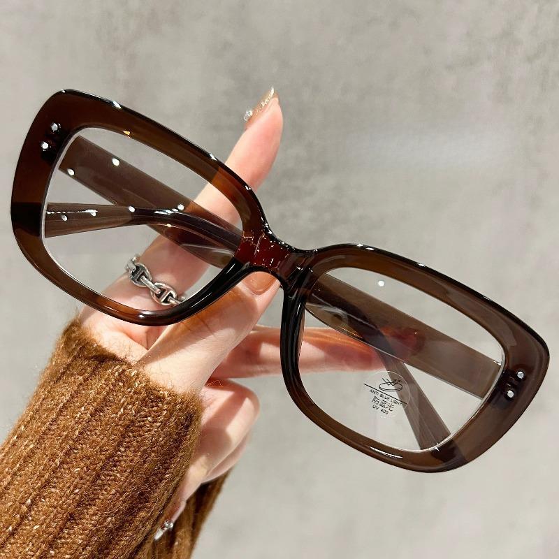 Fashion Square-Frame Anti-Blue Light Reading Glasses for Women New High-Definition Presbyopia Eyewear Diopter 0 To +4.0