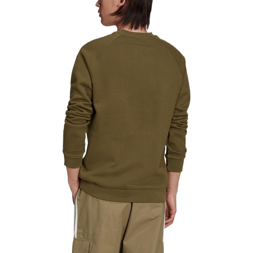 Adidas Bluza z okrągłym dekoltem Adicolor Classics Trefoil Kolor oliwkowy/biały Męska Streetwear H06652