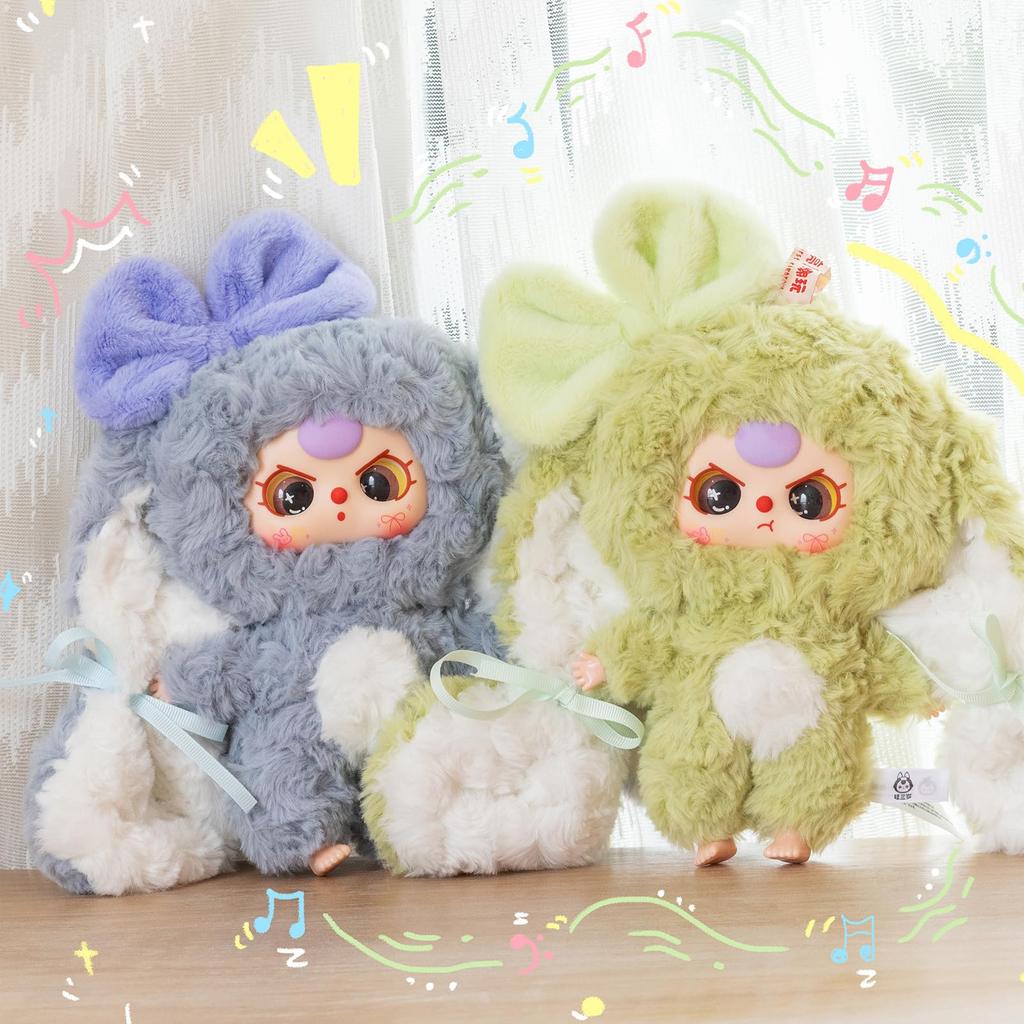 TOP TOY × Baby Three [Welcome Back Bunny] Series Plush Pendant [1 Piece] Gacha Gacha Blind Box Figure Plastic Model Premium Toy Soft Vinyl Original
