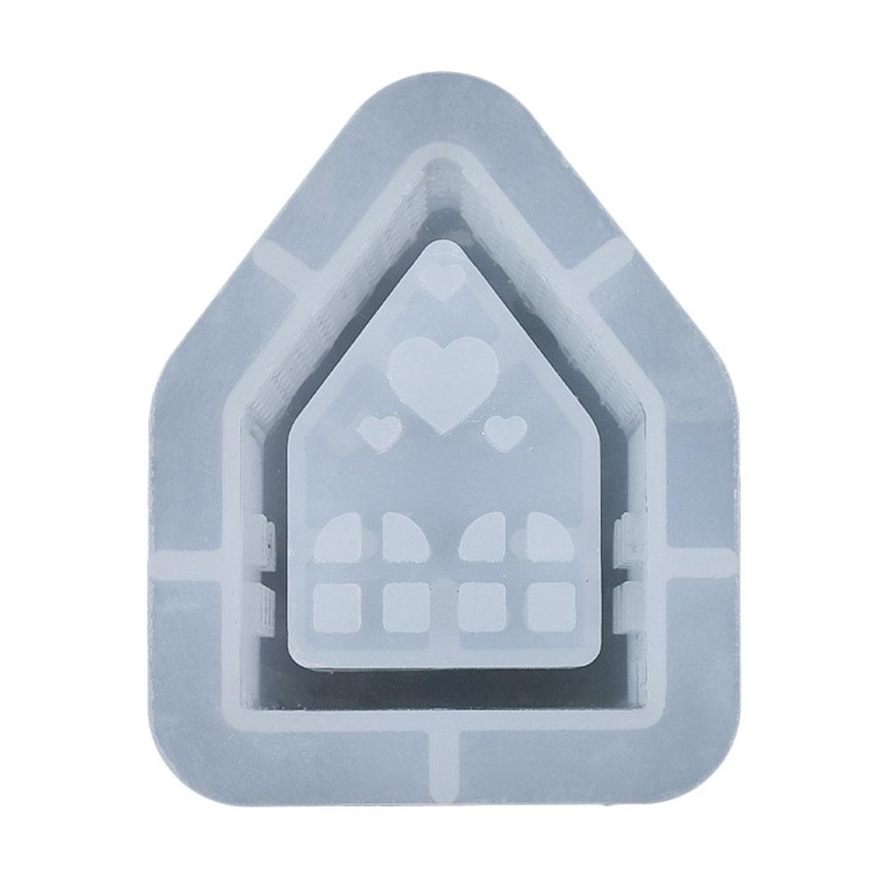 

Силиконовая форма Подсвечник 3D Форма дома Форма для литья Форма для подсвечника Силиконовая форма Подсвечник Форма для смолы