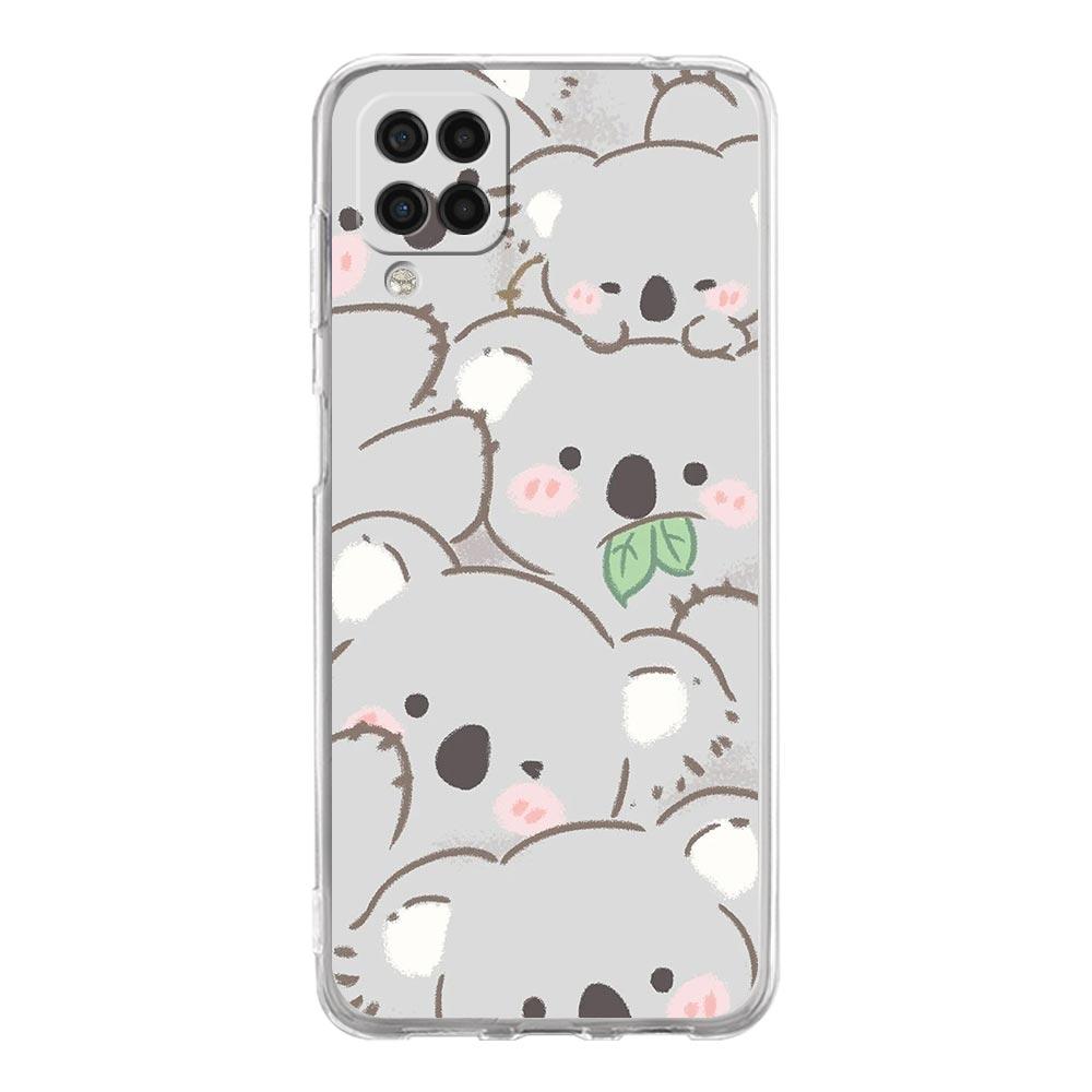 Phone Case For Samsung Galaxy A13 A33 A35 A55 A73 A53 A23 A51 A71 A21S A72 A31 A41 A05s A03S A15 A25 5G Clear Cover Koala