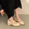 Fashion Women Thick Platform Mary Janes Lolita Shoes Party Pumps Summer 2024 Trendy Cross Cover Mujer Shoes Fashion Zapatos