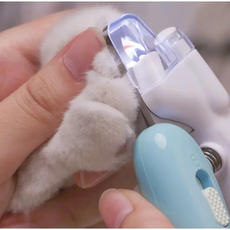 Pet Nail Clippers With Led Light Professional Pet Claw Grooming Scissors For Dogs Cats Small Animals Paw Nail Trimmer Pet Supply