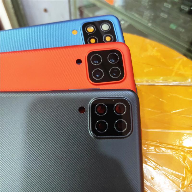 For Samsung Galaxy A12 A125 A125F SM-A125F Back Battery Cover Rear Housing Cover With Side Button Replacement Parts
