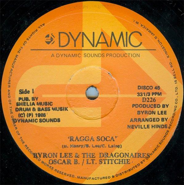 

12inch Record BYRON LEE & THE DRAGONAIRES / OSCAR - Ragga Soca D226 Dynamic Sounds 1996 Jamaica Reggae, Ska & Dub Used