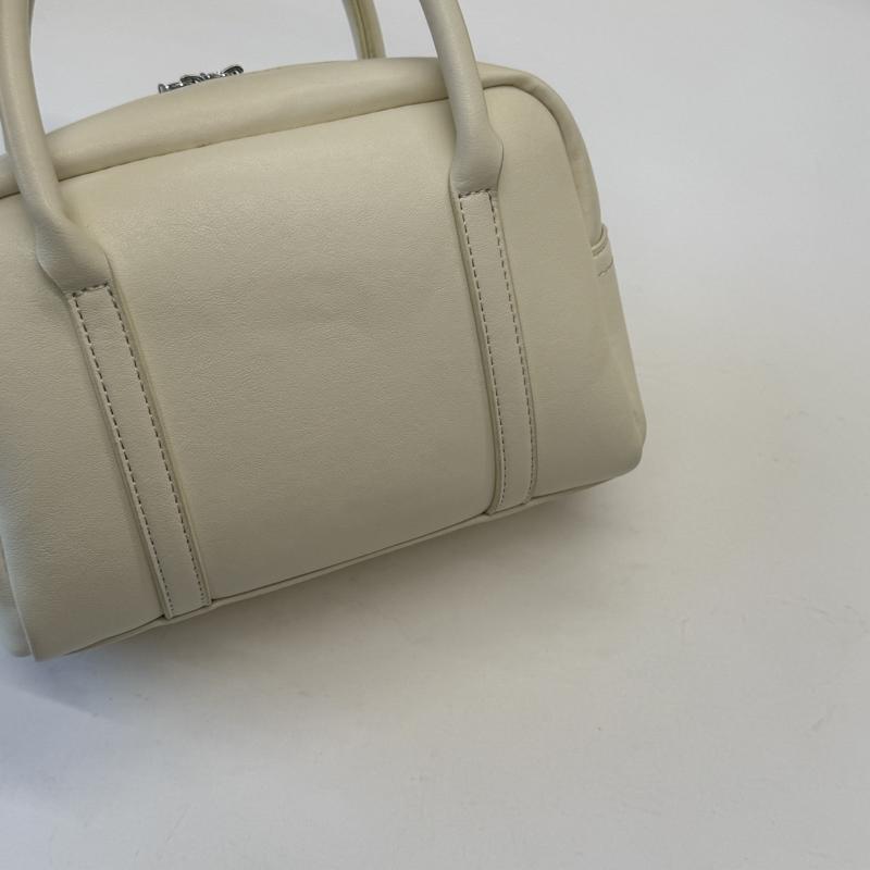 Mini Boston Bag with Dual Top Handles and Detachable Shoulder Strap for Elegant Daily or Evening Use