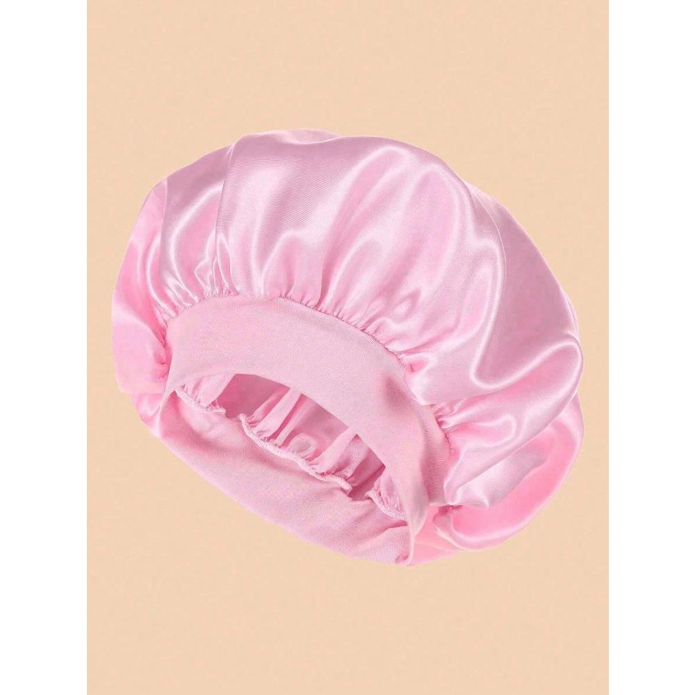 1 Stück Schlafhaube, Satin-Hauben, Weiches Elastisches Band Seiden-Schlafkappe, Seiden-Haartuch Für Lockiges Haar