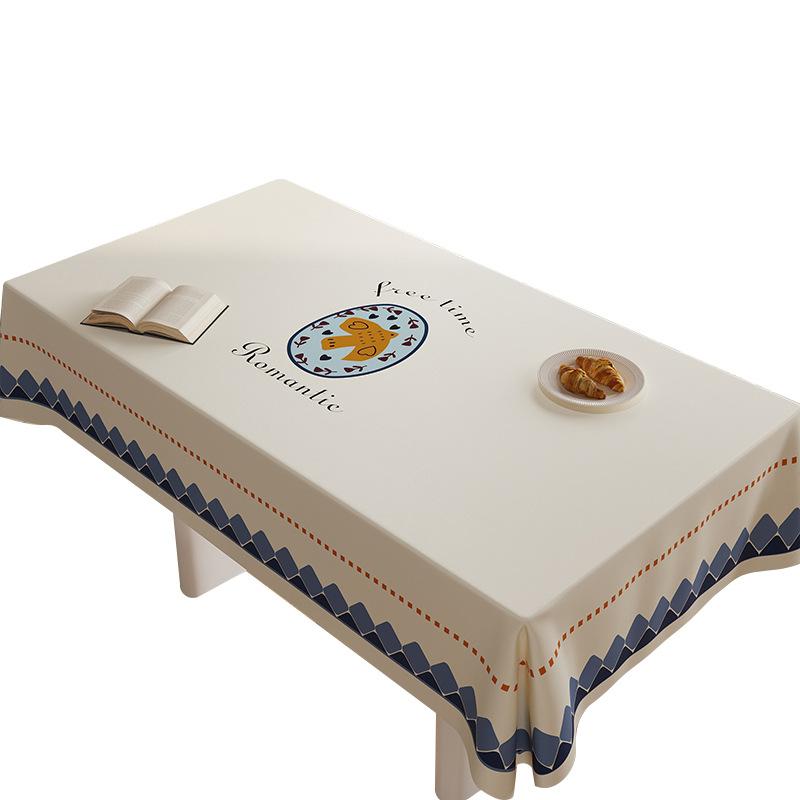 Rechteckige Esstisch-Tischdecke Wasserdicht Und Ölfest Leave-In Kaffeetisch-Tischdecke Einfach Und Vielseitig Esstischdecke Tischdecke