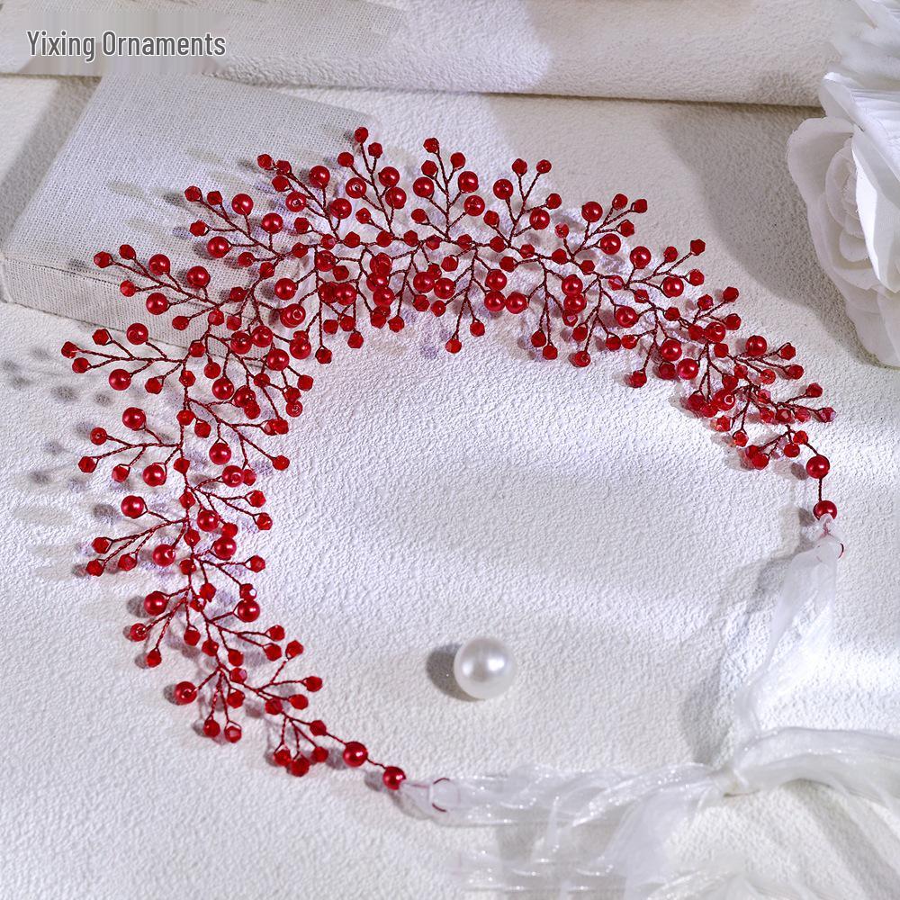 Yixing Elegant Crystal Waist Belt - Red Bridal & Party Dress Accessory A261