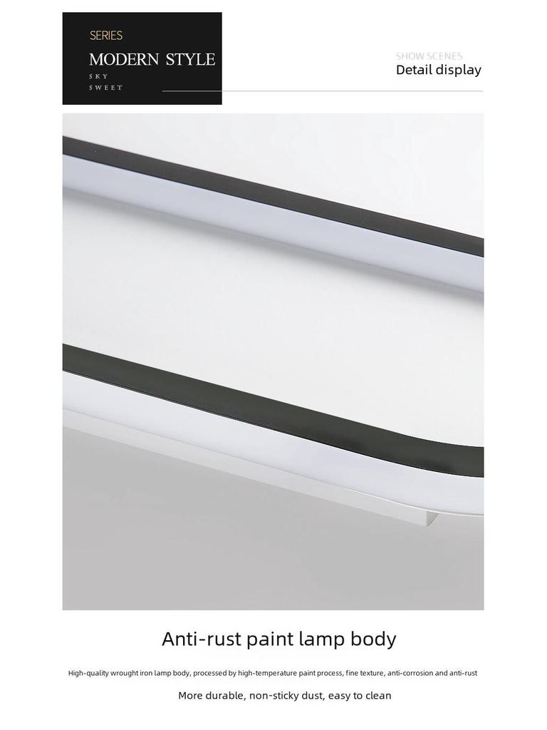 2024 Modern Long Strip Ceiling Light for Hallway, Bedroom, Dining Room, Balcony, Walk-in Closet, and Staircase