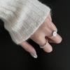 Twist Pattern Adjustable Portrait Ring: Stackable, Trendy Design for Women and Popular Personality Style.