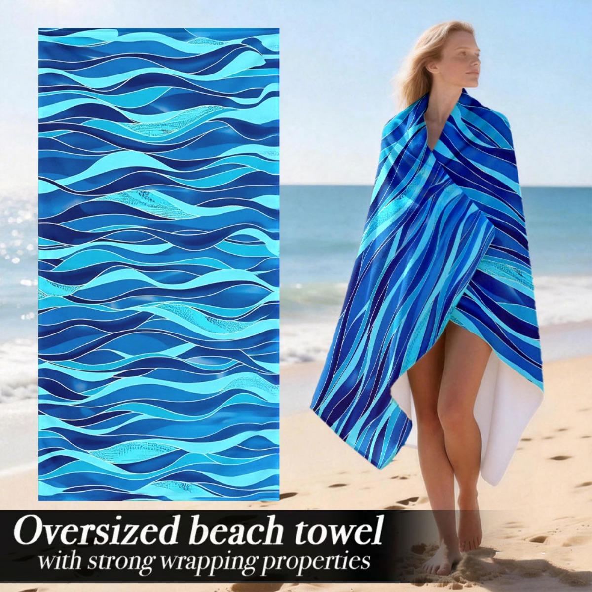 

Extra Large Soft Luxury Oversized Beach Towel | Strong Wrapping Properties, Suitable For Pool, Home, Easter Gift | Microfiber Po W40*H60(CM)