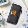 Vintage Animal Lion Pattern Women Wallet Stylish Portable Daily Use Card Holder Fashion Clutch Forever Design Ladies Purse