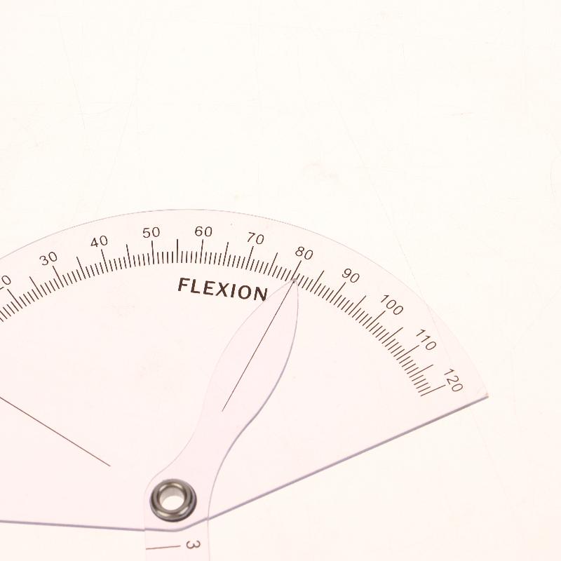 1Pcs Pvc Medical Finger Goniometer Plastic Protractor 180 Degree Angle Ruler Finger Ruler Professional Measure Tool