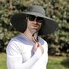 Foldable Fisherman Hat Detachable Hat Top Sun Protection Hat Lightweight Large Brim Sun Hat  Travel