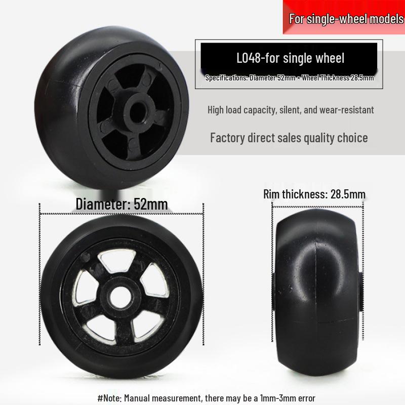 Universal Wheel Replacement for Luggage Suitcase: Leather Caster Rubber Roller Rim Repair Accessories