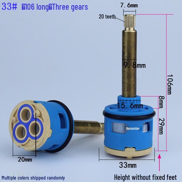 3/4-Hole Faucet Cartridge Valve Core, 3/4-Function Shower Bathtub Mixer Tap