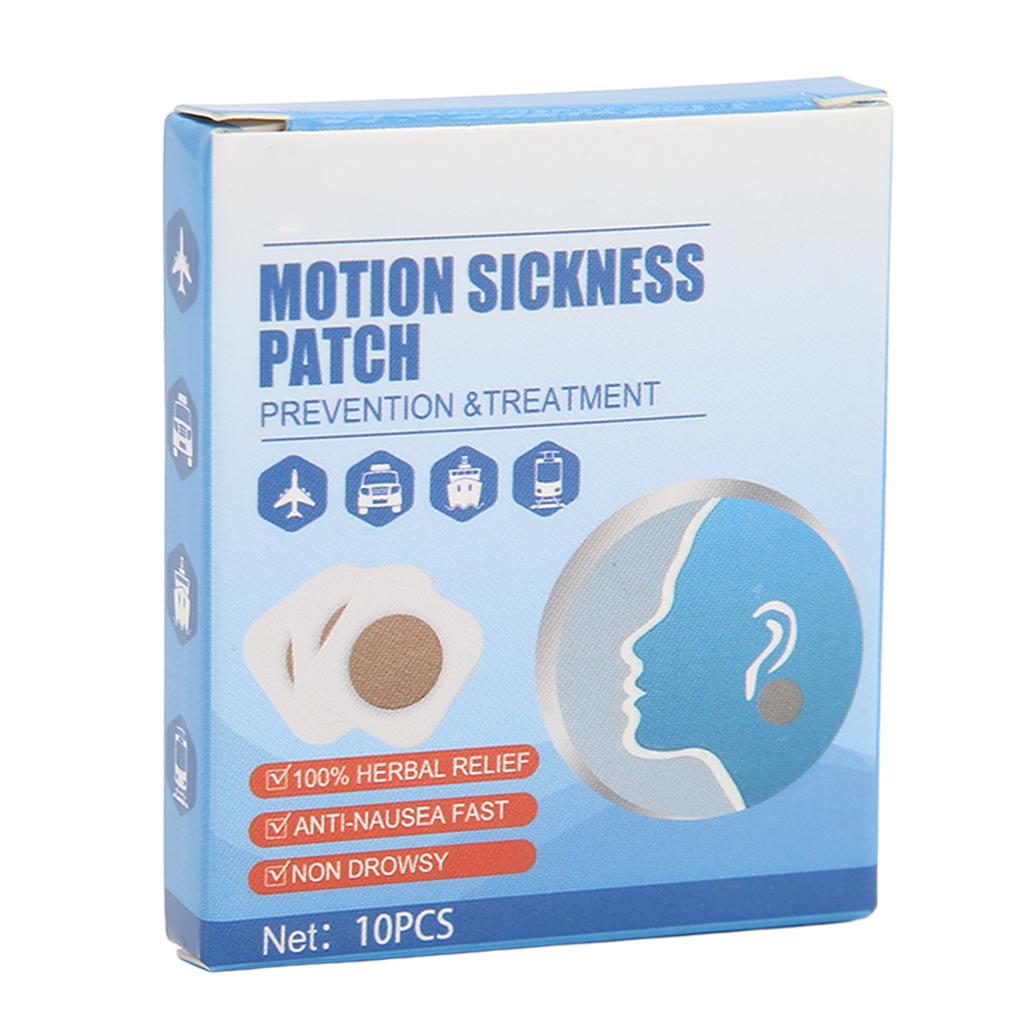10 stücke Reisekrankheit Patch Lindern Übelkeit Schwindel Wasserdichte Schwindel Leichtigkeit Aufkleber