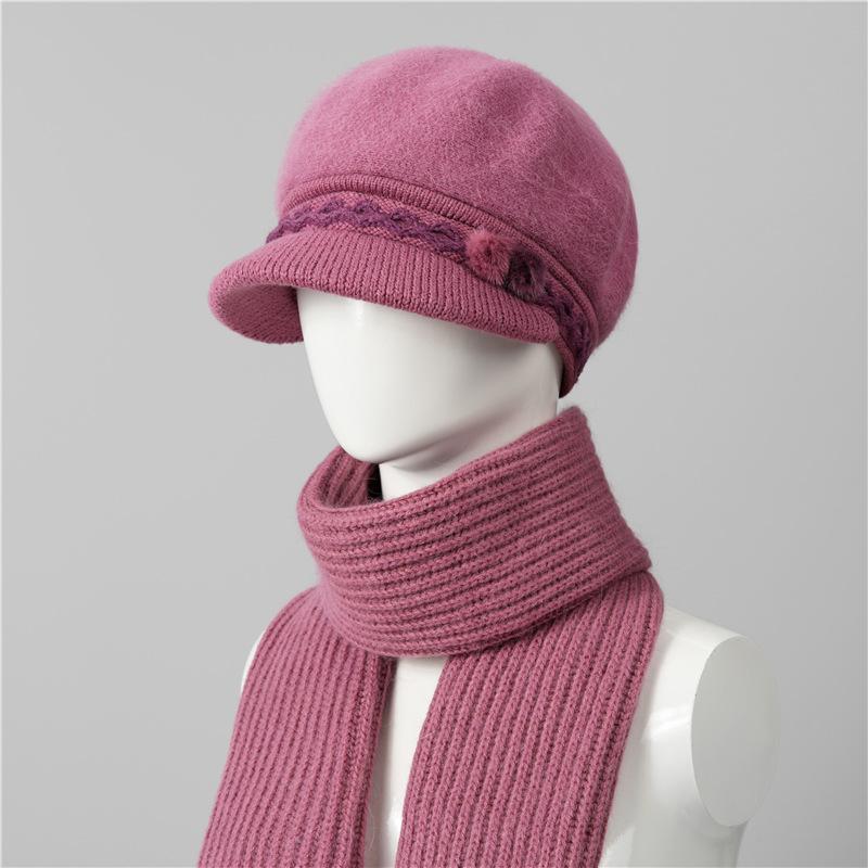 Mom Hat Female Winter Warm Old Man Granny Day Old Woman Knitted Wool Hat