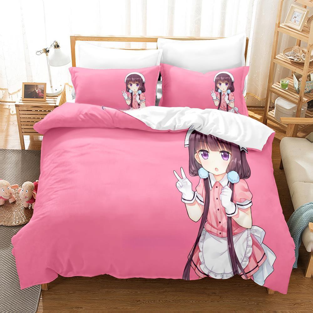 Kawaii Grils Blend S Bedding Set Single Twin Full Queen King Size Bed Set Adult Kid Bedroom Duvet Cover Sets Anime Bed Sheet Set