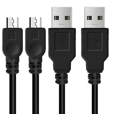 ZBYMOTW Mini USB Charging Cable for Game Controllers 1.2m (2-pack)