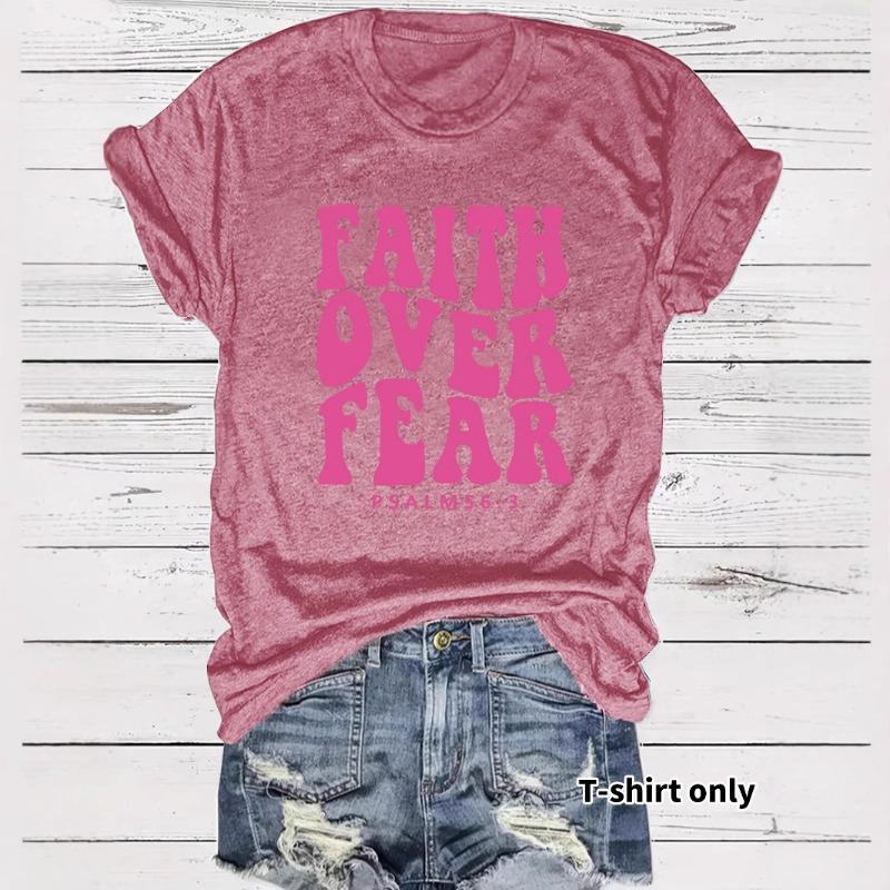 Women's Fashionable, Loose and Casual Short-sleeved Round-neck T-shirt