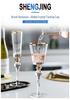 Handmade Crystal Wine Glass with Gold Rim & Beaded Design - Red Wine & Champagne Flute 