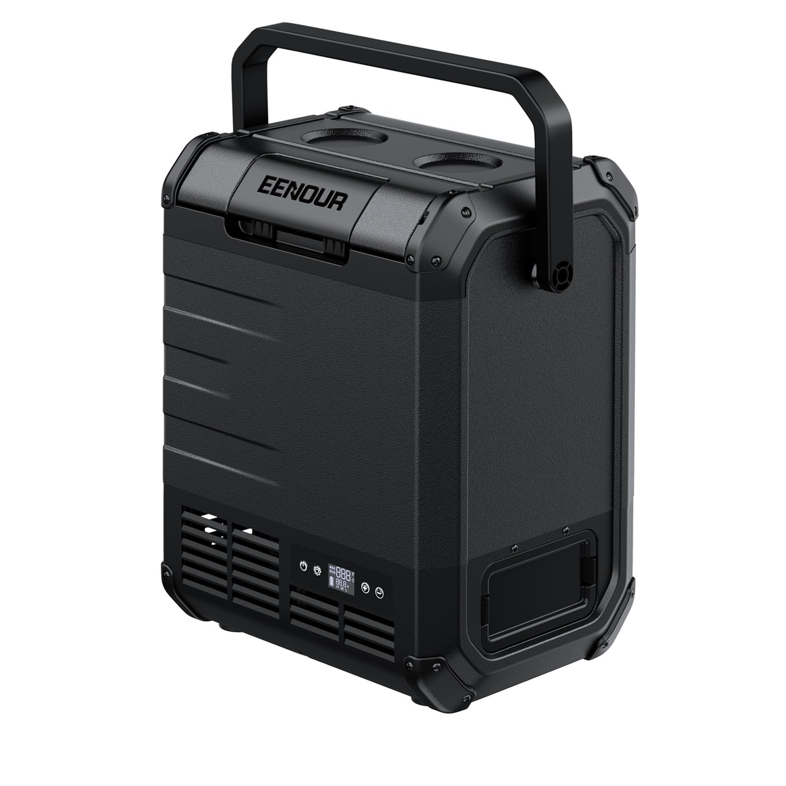 

EENOUR D10 10L Car to Power Quick for Home and Outdoor and Car Camping Refrigerator, -20°C 10°C, Compact, Double-Hinged Lid, Compressor-Powered, 4-Way чёрный