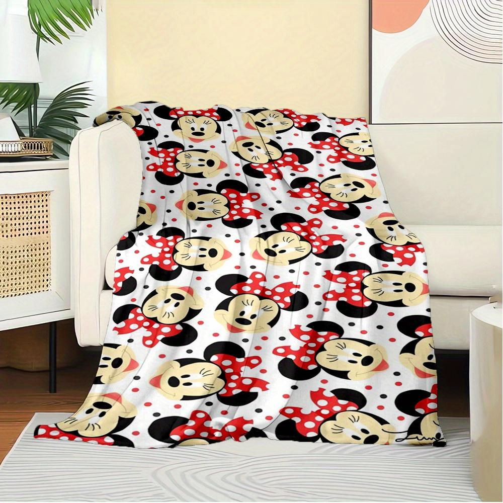 1pc Velvet Mickey Mouse Pattern Throw Blanket for Bedding Small Coverlet, Sofa Blanket, Gift, Home Decoration, Room Decor
