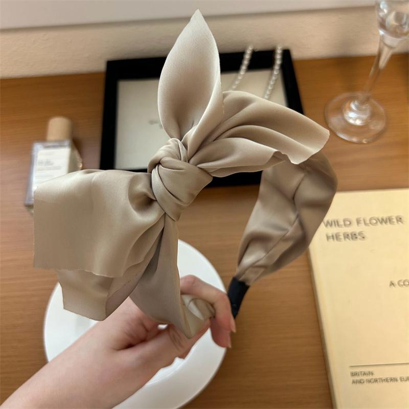 

Шикарный Оригинальный Ободок для Головы с Узлом из Сатиновой Ткани, Женский Повседневный Головной Убор, Женский Головной Убор, Ободок для Волос, Украшения