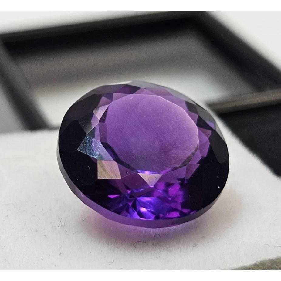 Round Cut Natural Purple Amethyst 7-8 Ct Stunning Loose Gemstone