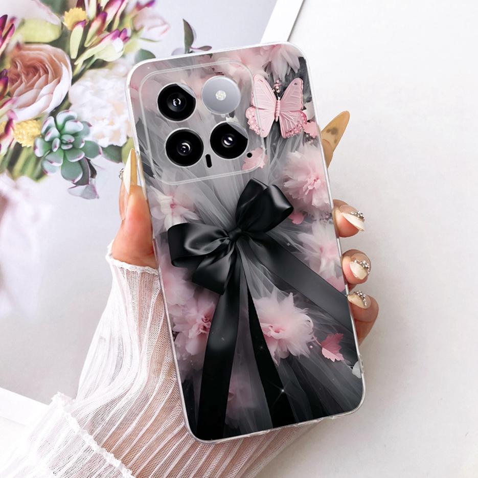 For Xiaomi Mi 14 Pro Case Cute Lion Fashion Painted Cover Soft Silicone Slim Phone Case For Xiaomi 14 Pro Mi14 Pro Fundas Bumper