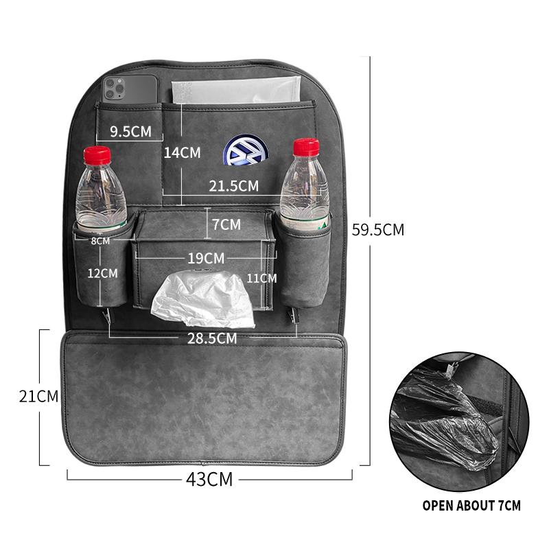 Car Sticke Car Accessories Seat back Storage Organizer Bag For Volkswagen Polo Golf Passat B5 B6 B7 T4 T5 Golf 6 Tiguan Phaeton