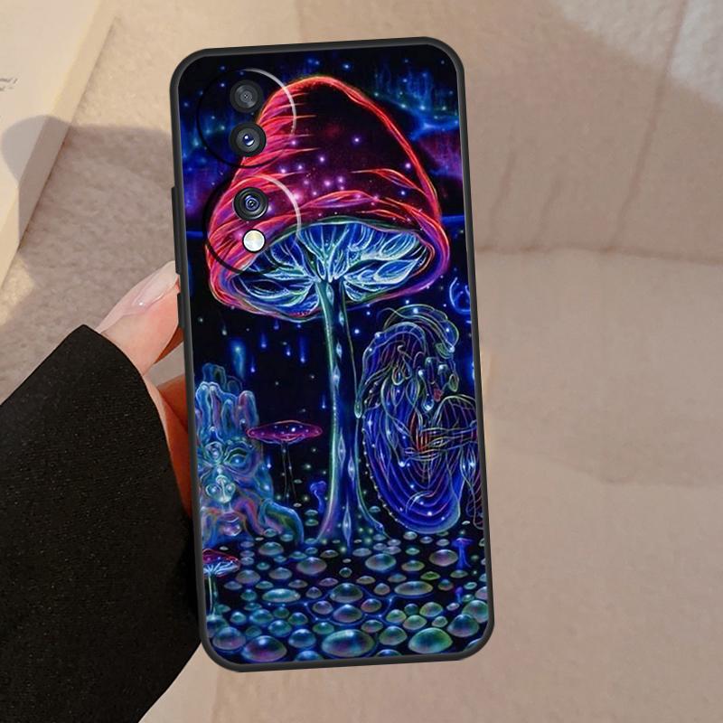Weird Trippy Mushroom For Honor Magic V5 5 6 7 Pro Case For Honor 200 400 Lite 50 70 90 X8a X8b X9a X9b X9c Cover