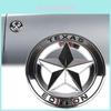 Premium Metal Black Texas Edition Star Flag Car Emblem Badges For Jeep And Chevy