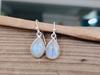 Moonstone Gemstone Women Dangle Earring, Solid 925 Sterling Silver Birthday Gift Earring, Anniversary Gift