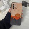 Wolf Bike Butterfly Wood Case For Samsung Galaxy A55 A35 A15 A52 A32 A12 A16 A26 A36 A56 A53 A33 A13 A14 A34 A54 A17