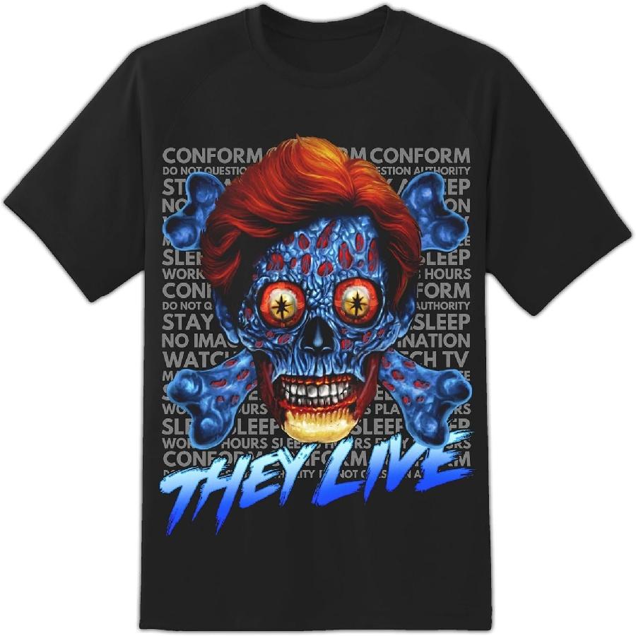 

Rock Rebel Men s They Live Alien T-Shirt Black XXXXXL чорний