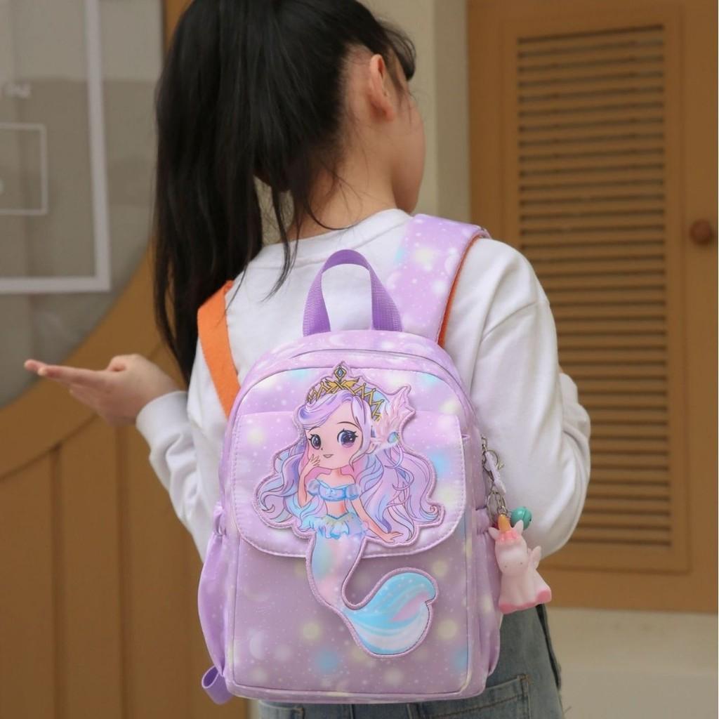 Durable And Delightful Cartoon School Backpack For Girls Featuring Fun Themes Princess
