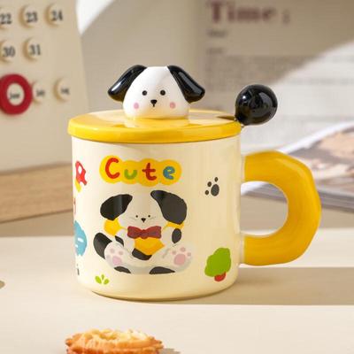 Cartoon Keramiktasse mit Deckel