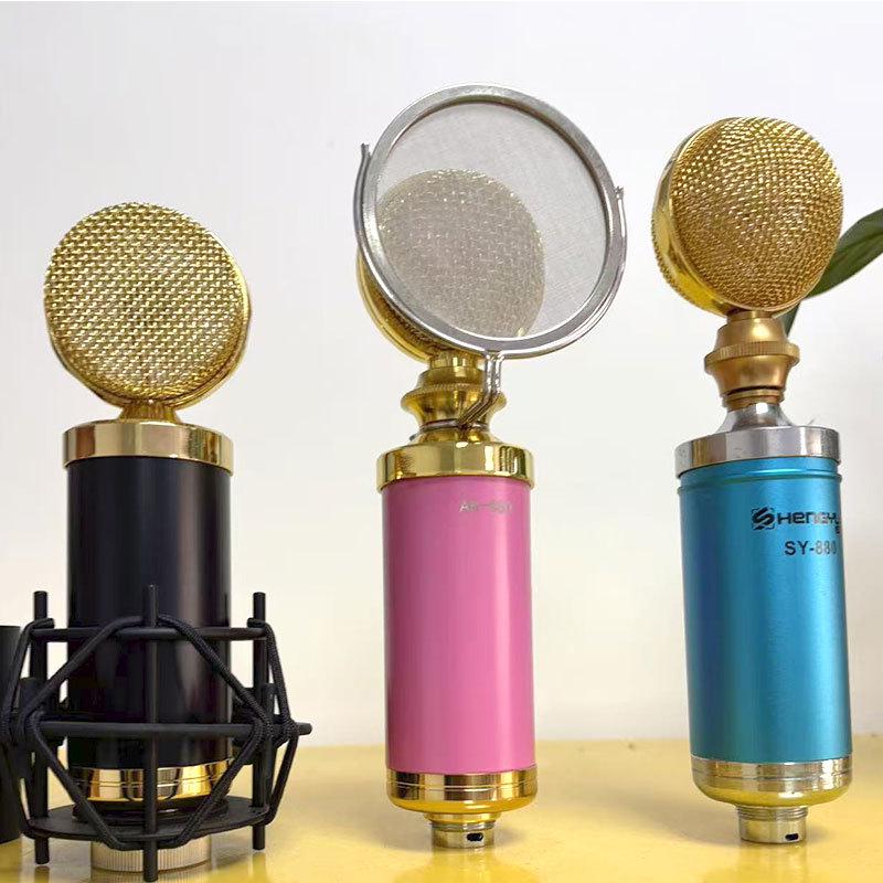 Super Loud Color BM-5000 Condenser Microphone for Streaming, Mobile, PC, Live Broadcasts, and Singing.