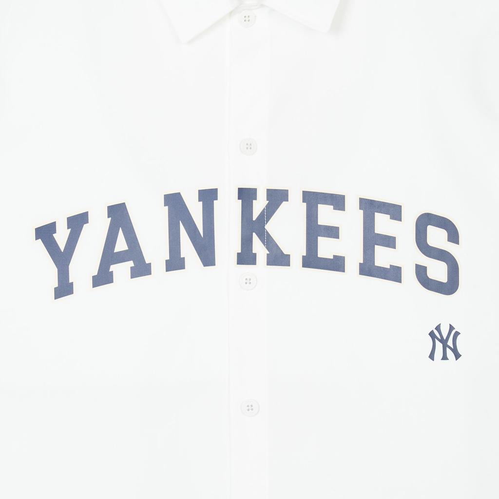 New MLB SS24 New York Yankees Shirt Unisex White 3AWSV0141-50WHS