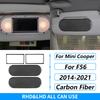 For Mini Cooper F56 2014-2021 Carbon Fiber Central Console Wheel Speedometer Air Outlet Panel Trim Set Car Accessories Sticker