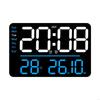62KD Large Digital Clock Wall Clock with Date Week and Temperature Display Bedroom Office Decors