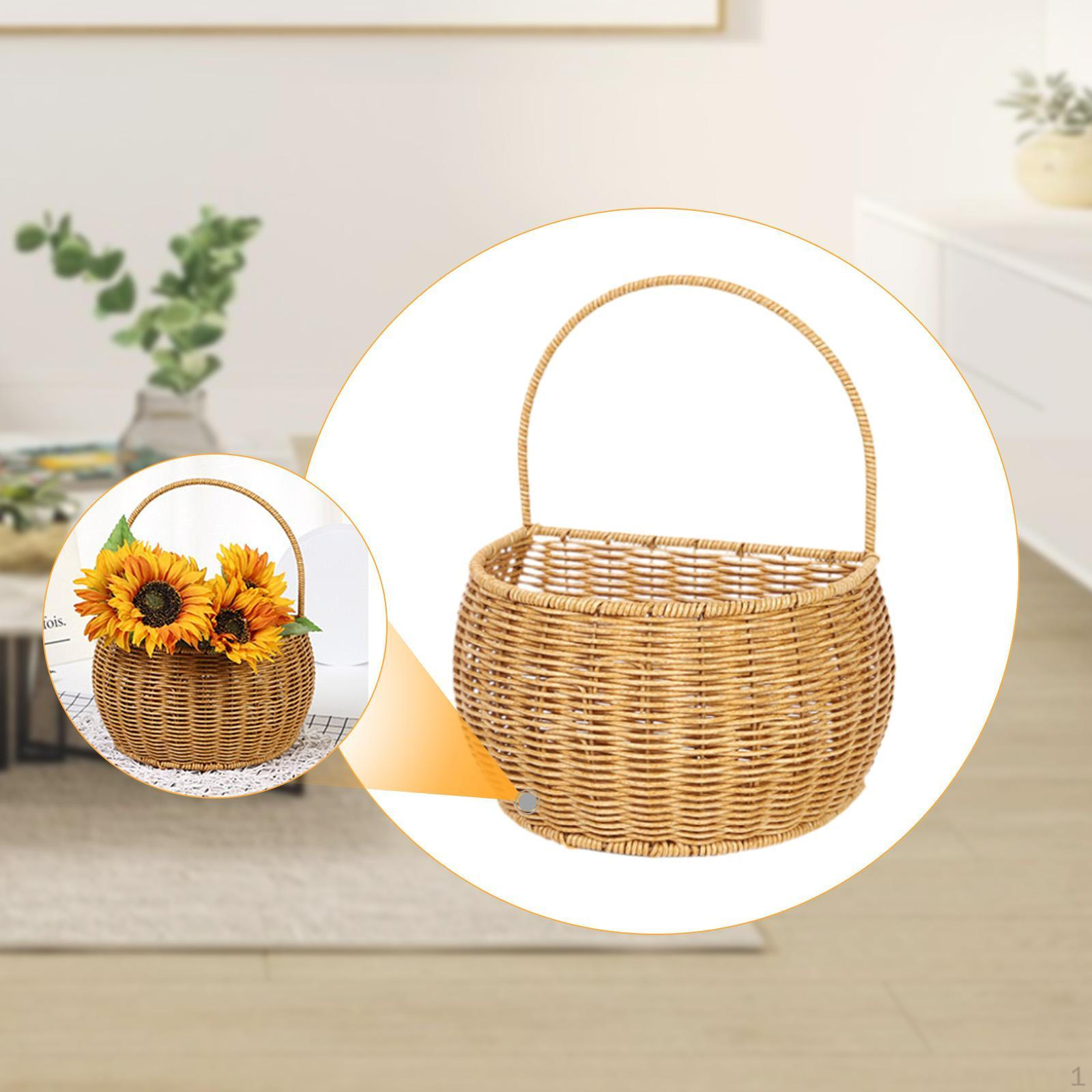 

, Various Fruit Organizer, Woven Wall Shelf, Hanging Basket for Garden, Living Room S