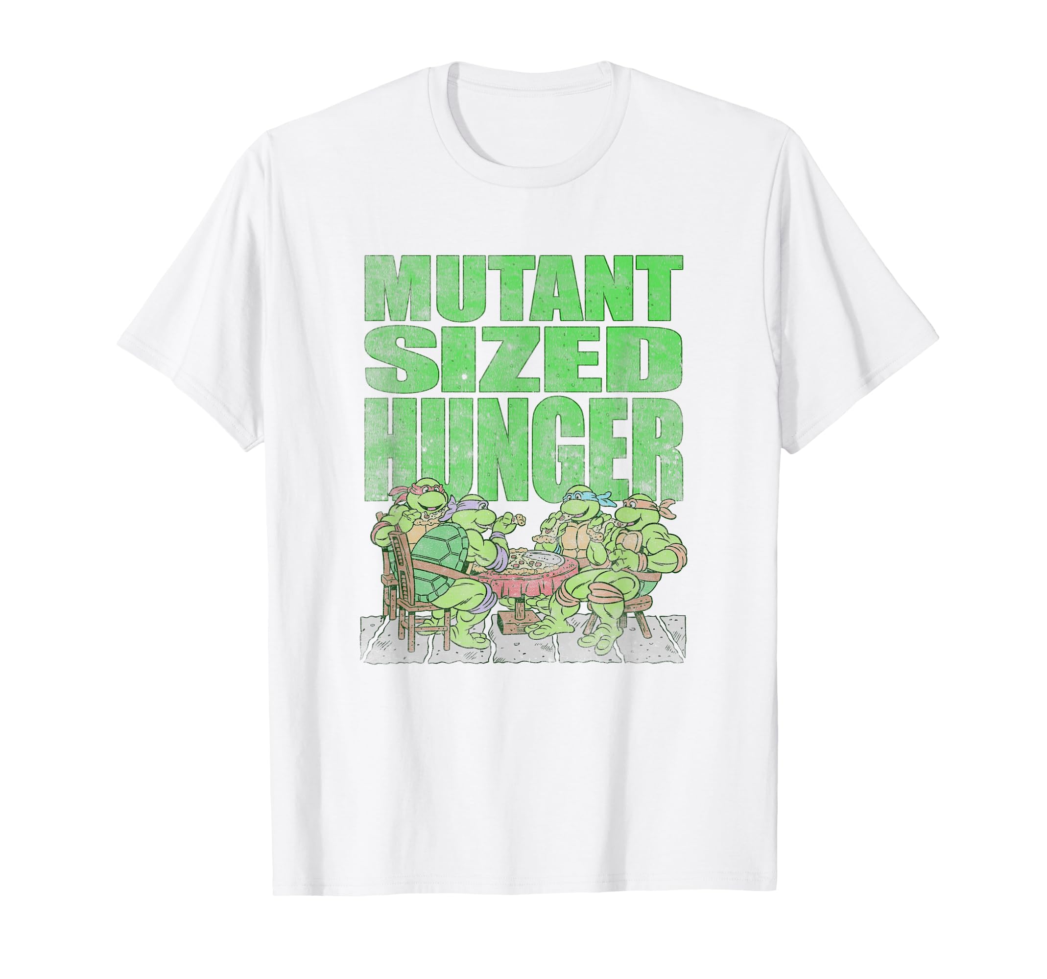 

Teenage Mutant Ninja Turtles Mutant Hunger Pizza Distressed T-Shirt