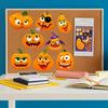 24pcs Creative Halloween Pumpkins Stickers For Tablets Phone Laptop Decoration Reusable PVC Safe For Kids DIY Project