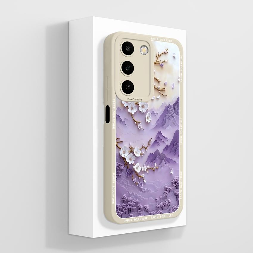For Realme C100 5G Phone Case Sweet Butterfly Patterns Camera Coverage Funda For OPPO Realme C 100 6.8inches Soft Silicone Shell